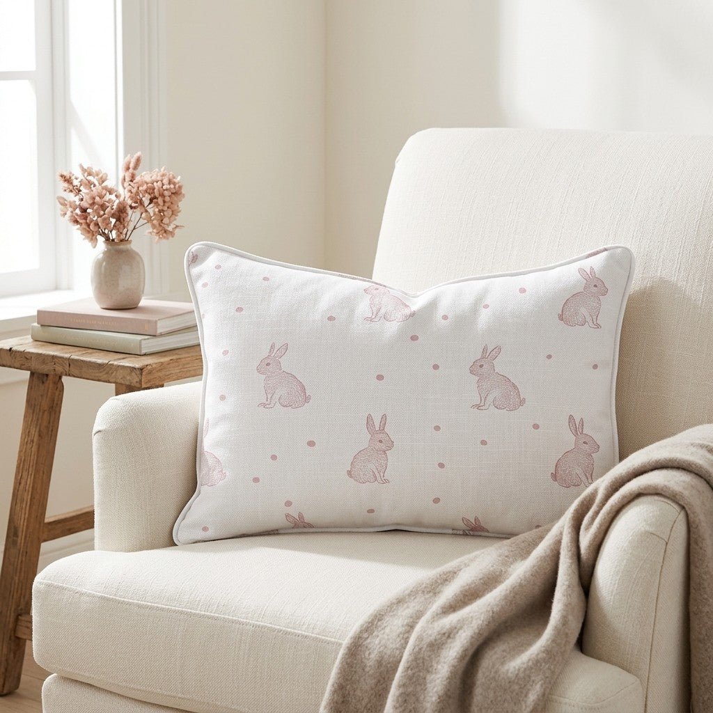 Bunny Ballet Throw Pillow - Lemon Park