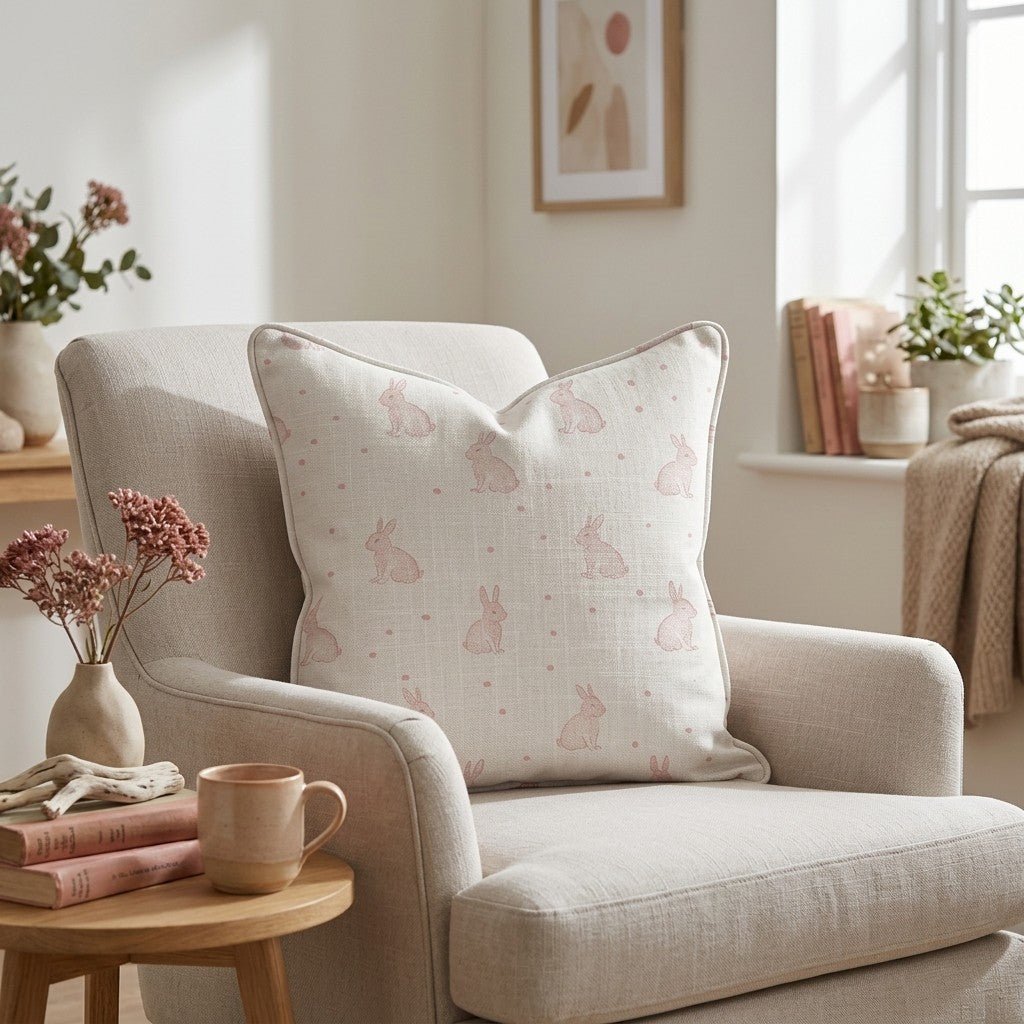 Bunny Ballet Throw Pillow - Lemon Park