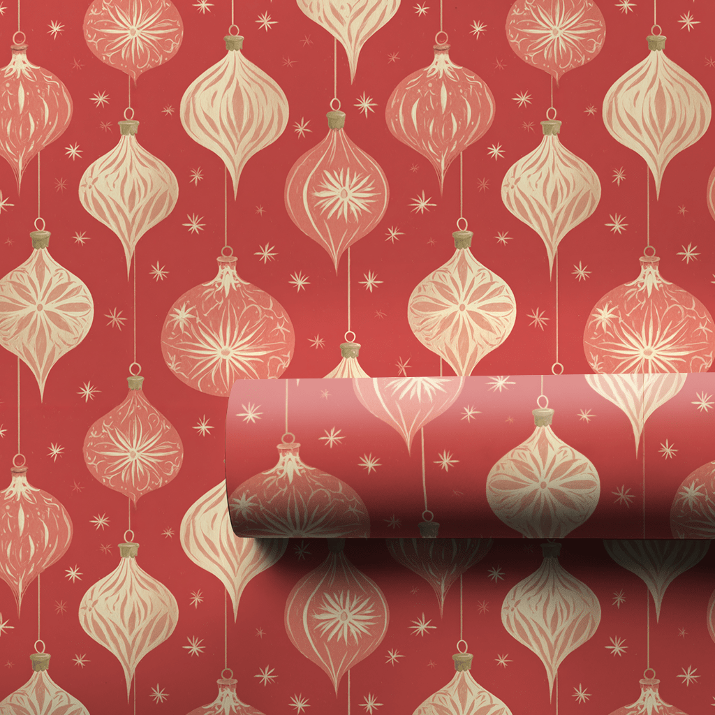 Burnt Bauble - Wrapping Paper - Lemon Park