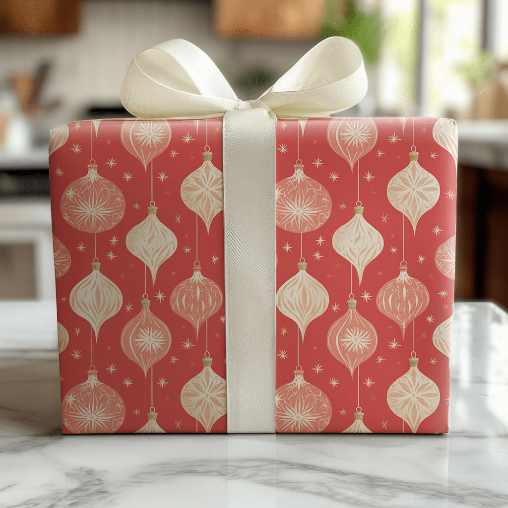 Burnt Bauble - Wrapping Paper - Lemon Park