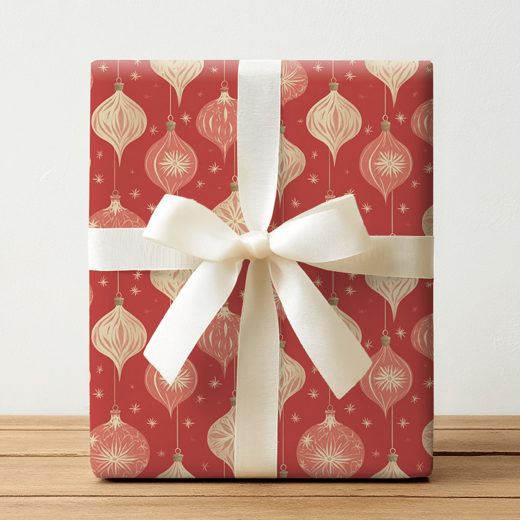 Burnt Bauble - Wrapping Paper - Lemon Park