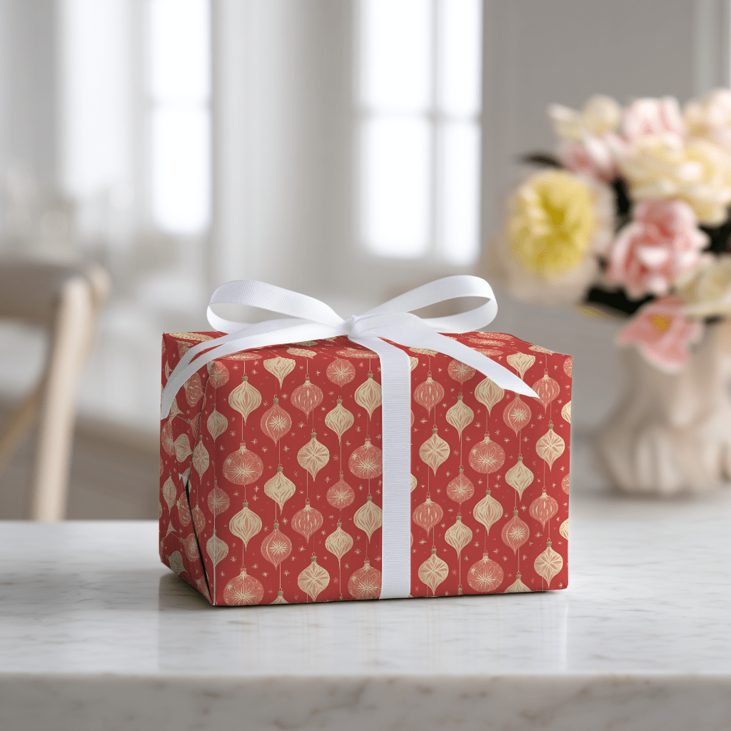 Burnt Bauble - Wrapping Paper - Lemon Park