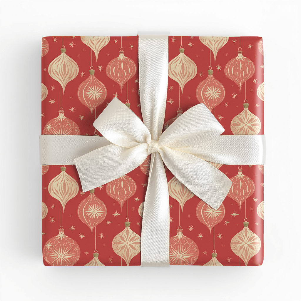 Burnt Bauble - Wrapping Paper - Lemon Park
