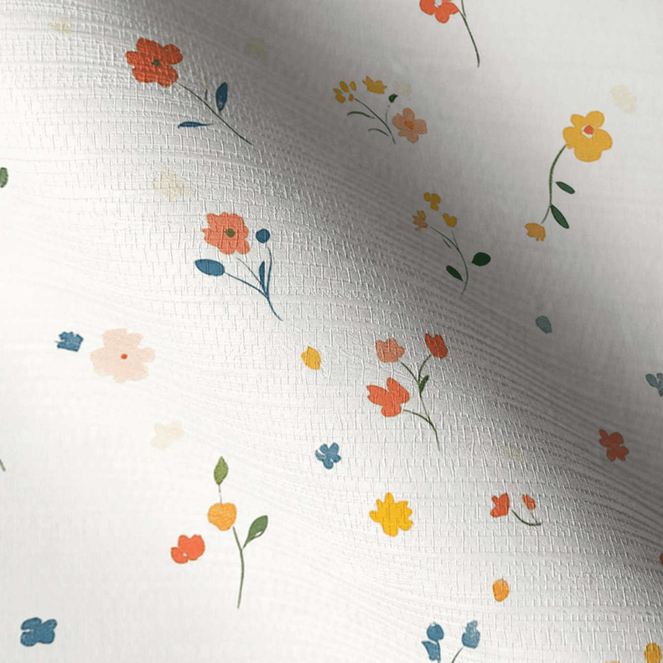 Buttercup Blooms Faux Grasscloth Wallpaper - Lemon Park