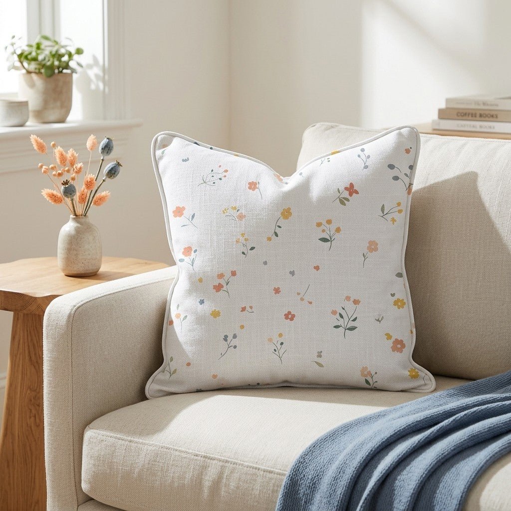 Buttercup Blooms Throw Pillow - Lemon Park
