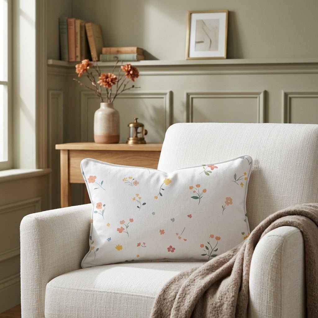 Buttercup Blooms Throw Pillow - Lemon Park
