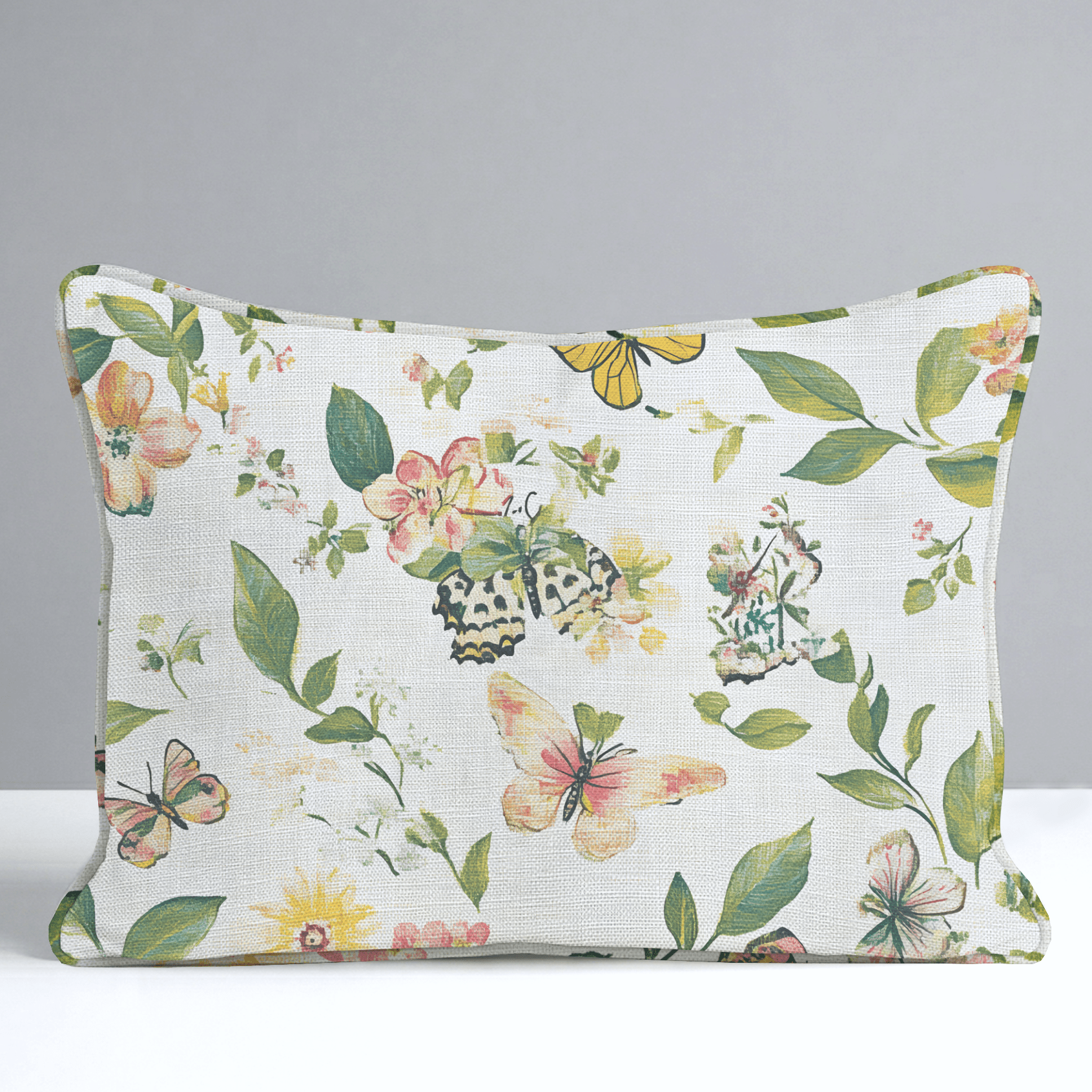 Butterfly Meadow Throw Pillow - Lemon Park