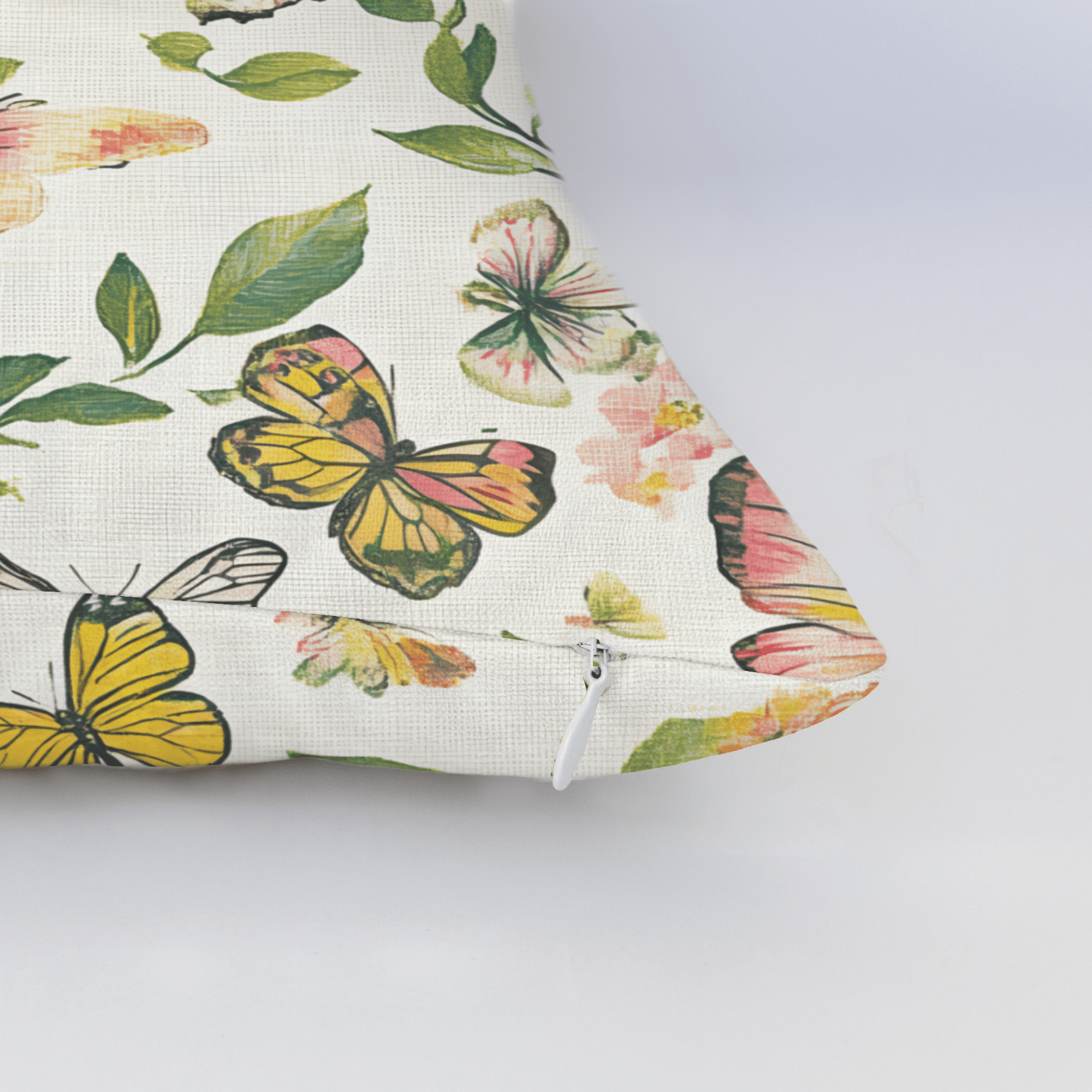 Butterfly Meadow Throw Pillow - Lemon Park