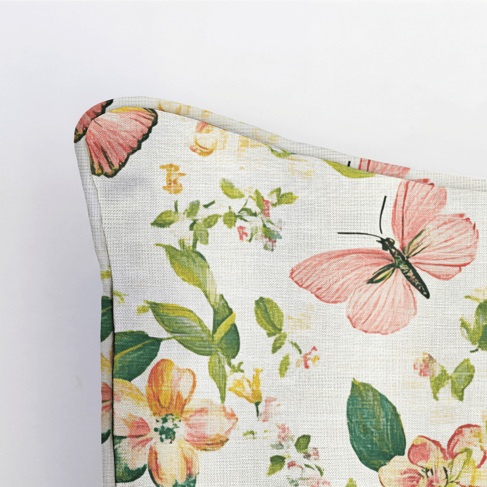 Butterfly Meadow Throw Pillow - Lemon Park