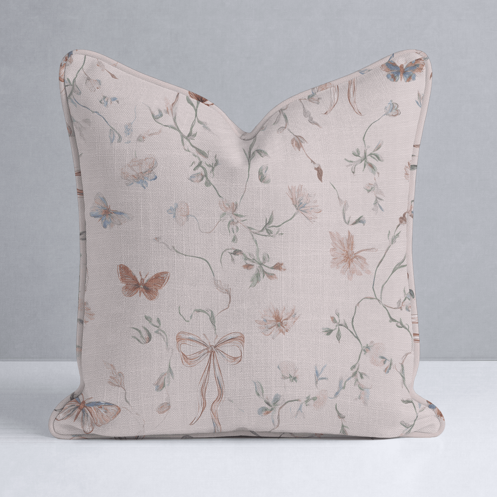 Butterfly Parlour Throw Pillow - Lemon Park