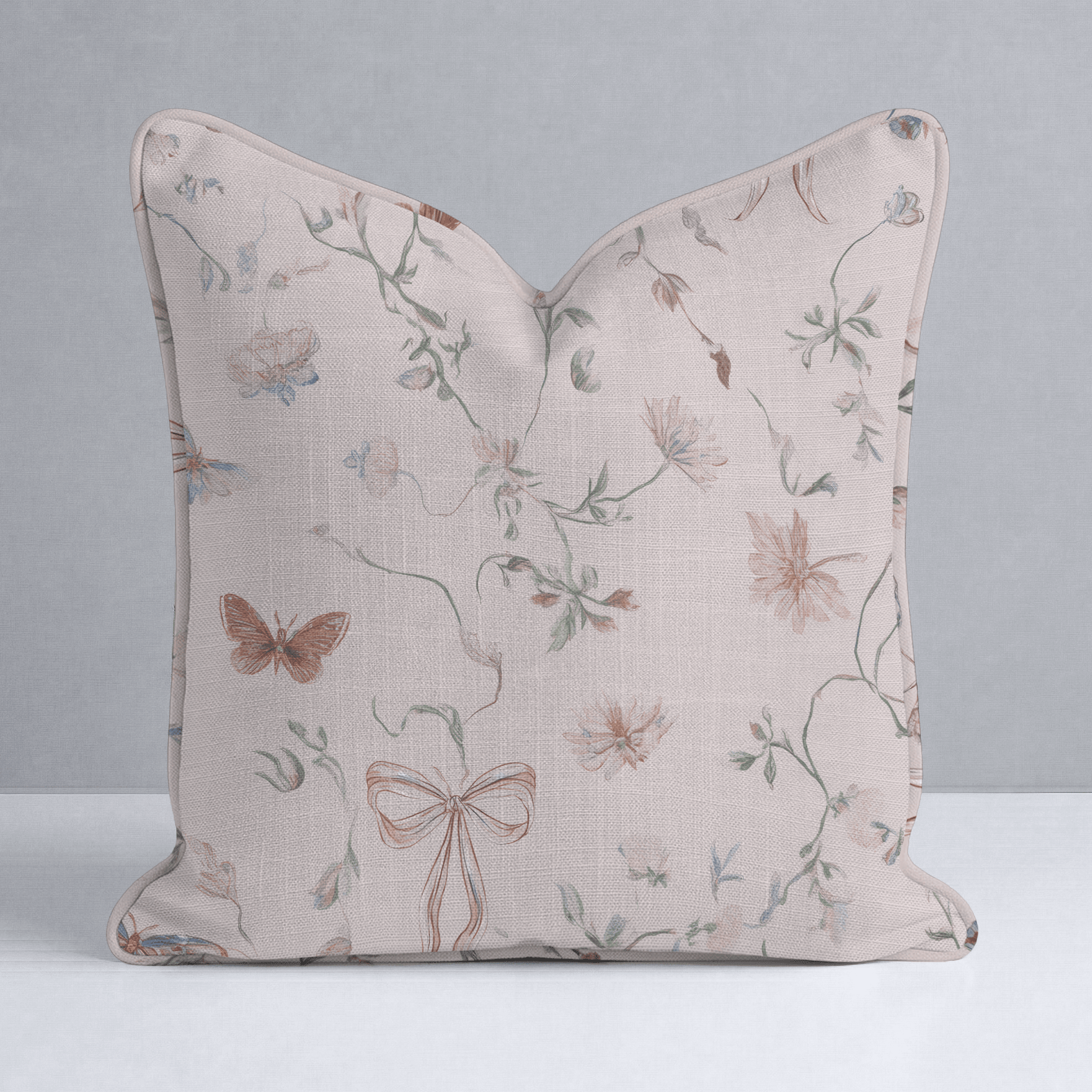 Butterfly Parlour Throw Pillow - Lemon Park
