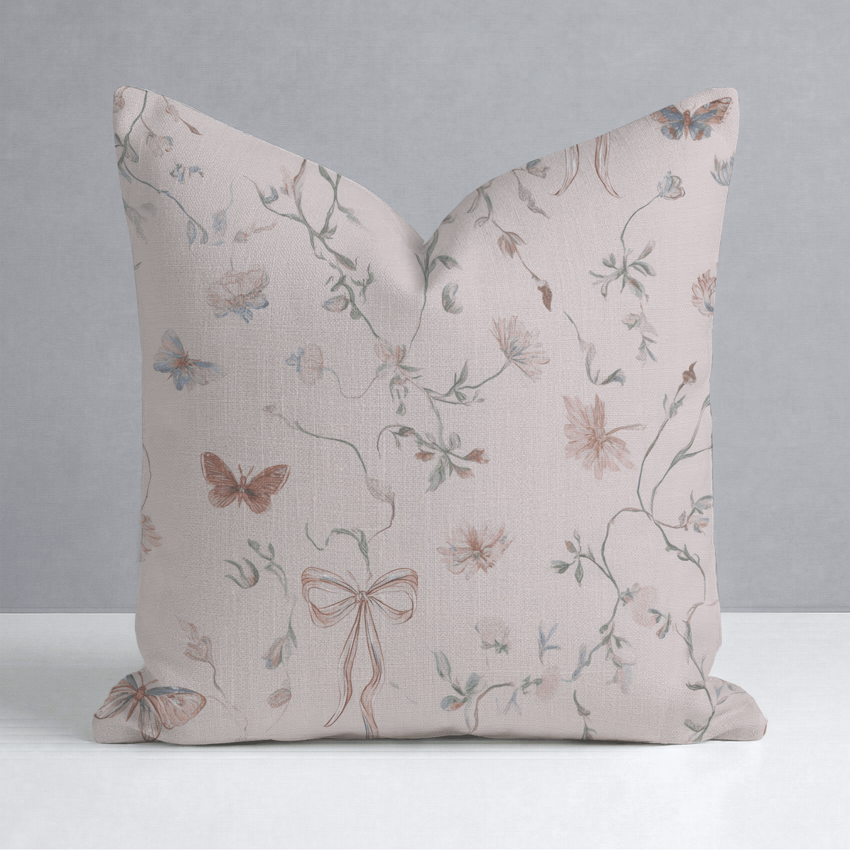 Butterfly Parlour Throw Pillow - Lemon Park
