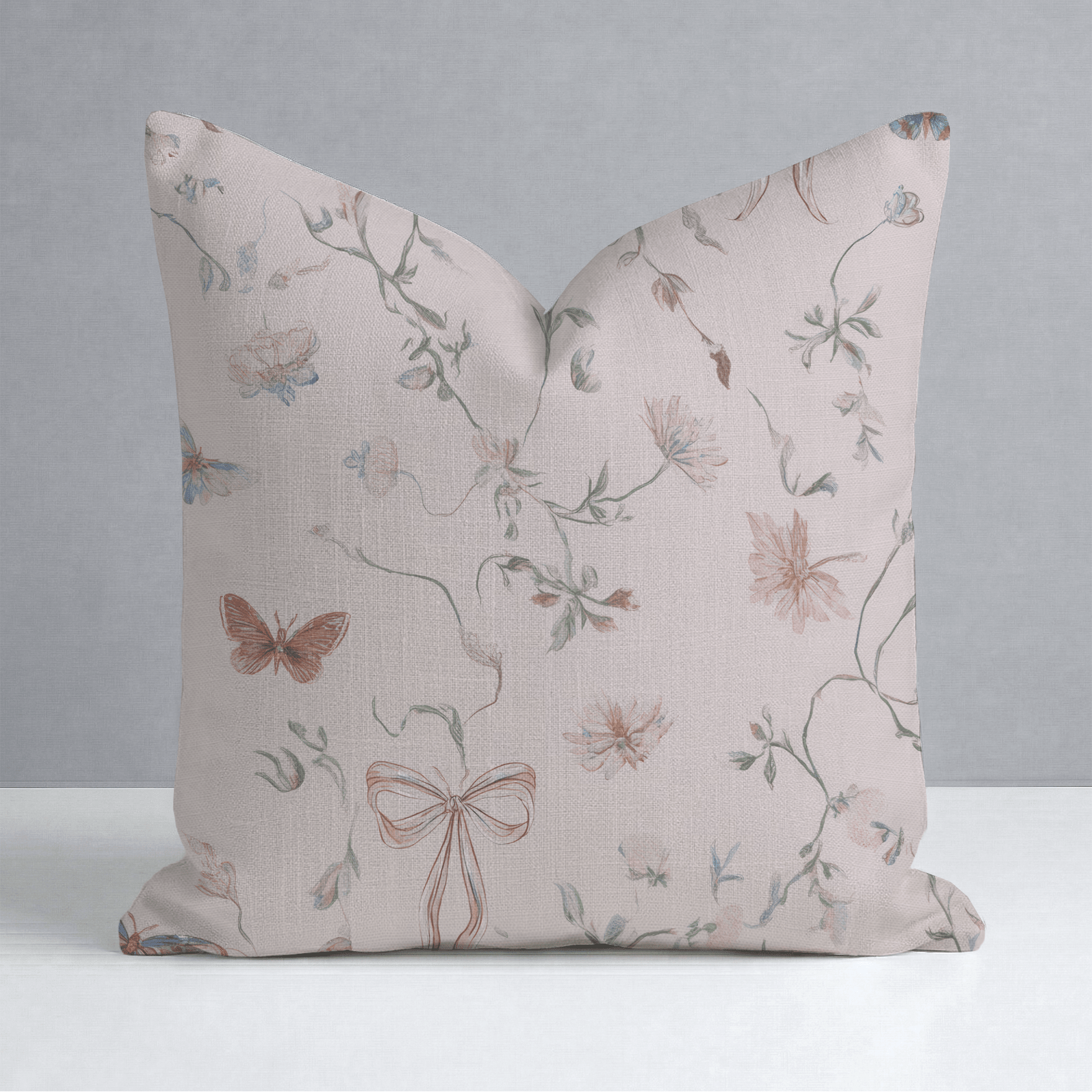 Butterfly Parlour Throw Pillow - Lemon Park