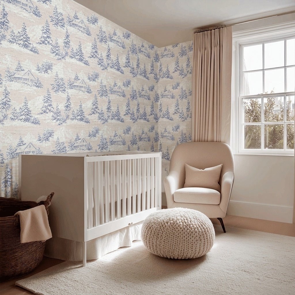 Cabin Cozy Faux Grasscloth Wallpaper - Lemon Park