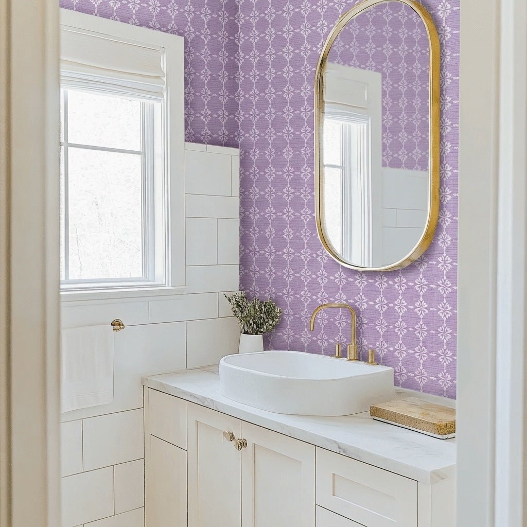 Cairo Faux Grasscloth Wallpaper - Lemon Park