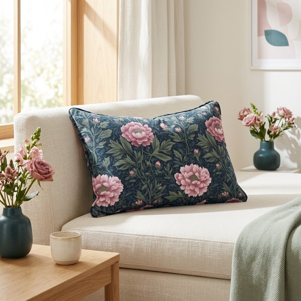 Camellia Vail Throw Pillow - Lemon Park
