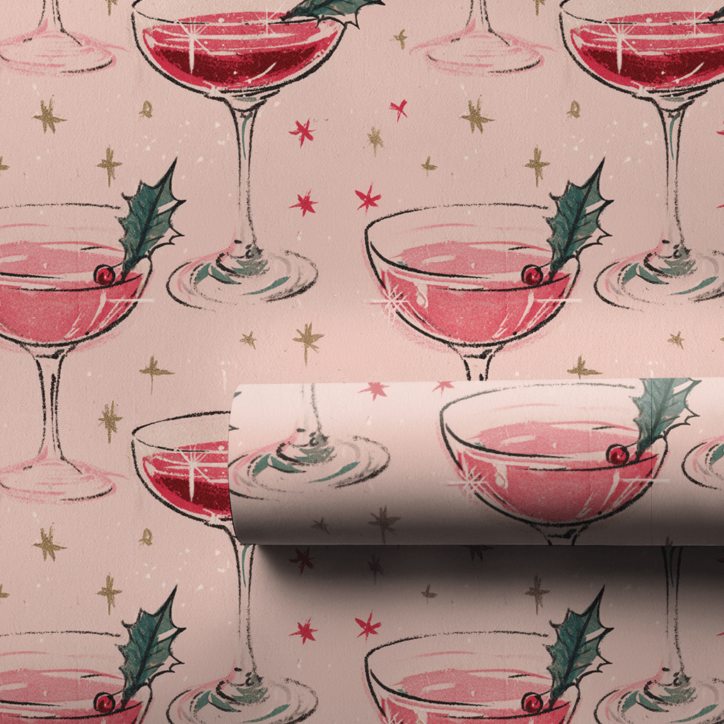 Candy Cane Cosmo - Wrapping Paper - Lemon Park