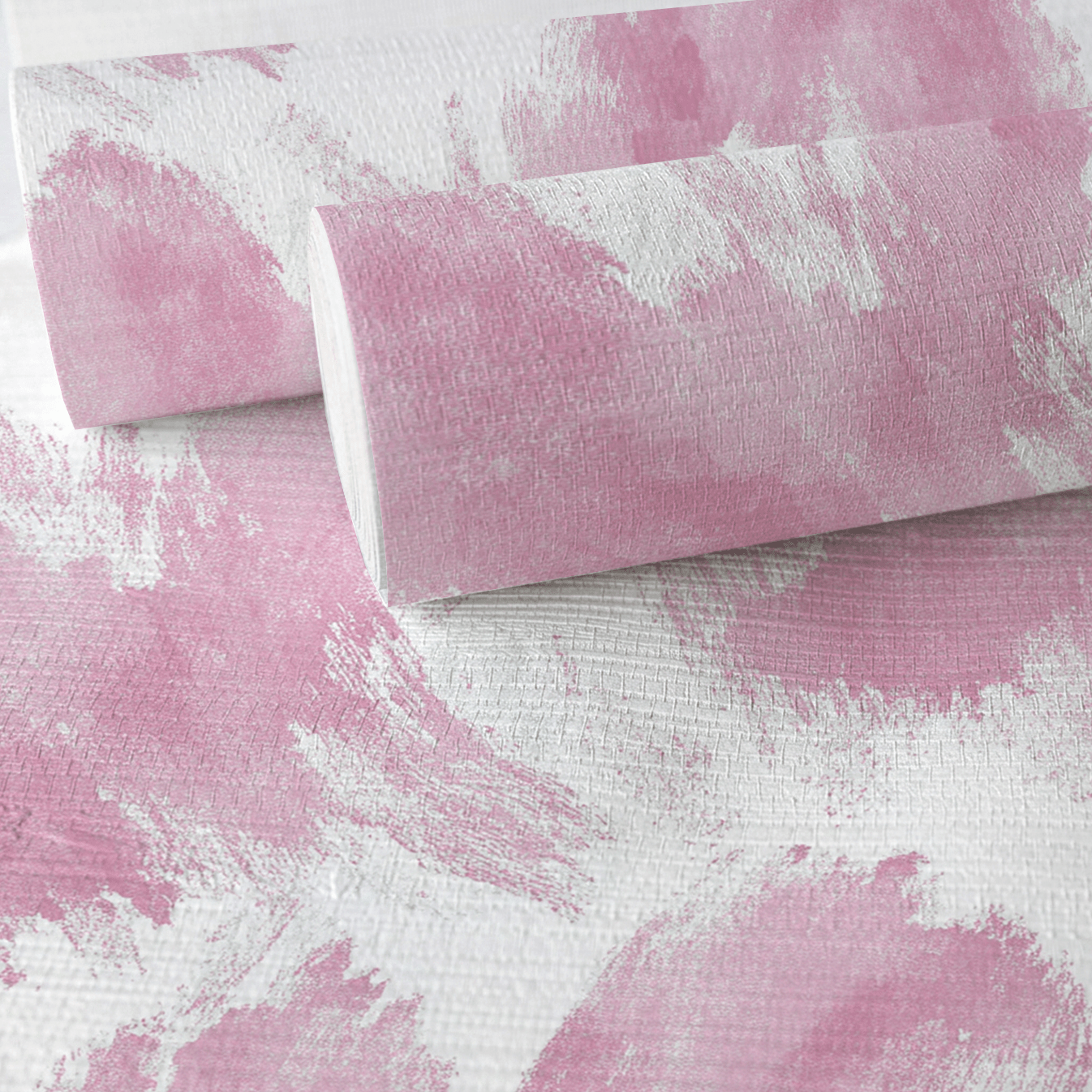 Candy Clouds Faux Grasscloth Wallpaper - Lemon Park