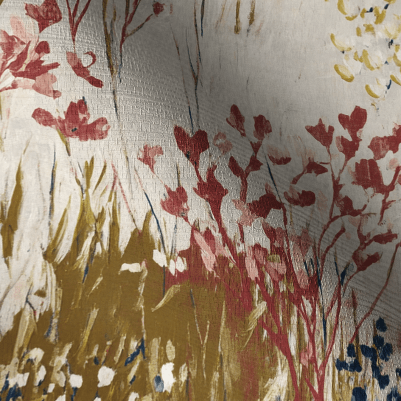 Canopy Faux Grasscloth Wallpaper - Lemon Park