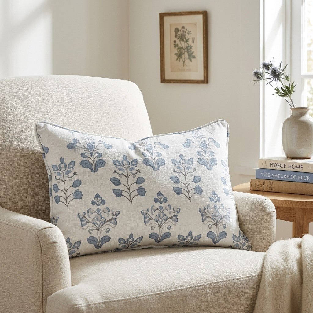 Capri Blue Throw Pillow - Lemon Park
