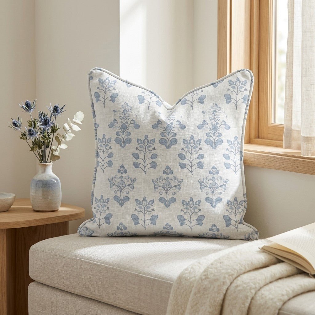 Capri Blue Throw Pillow - Lemon Park