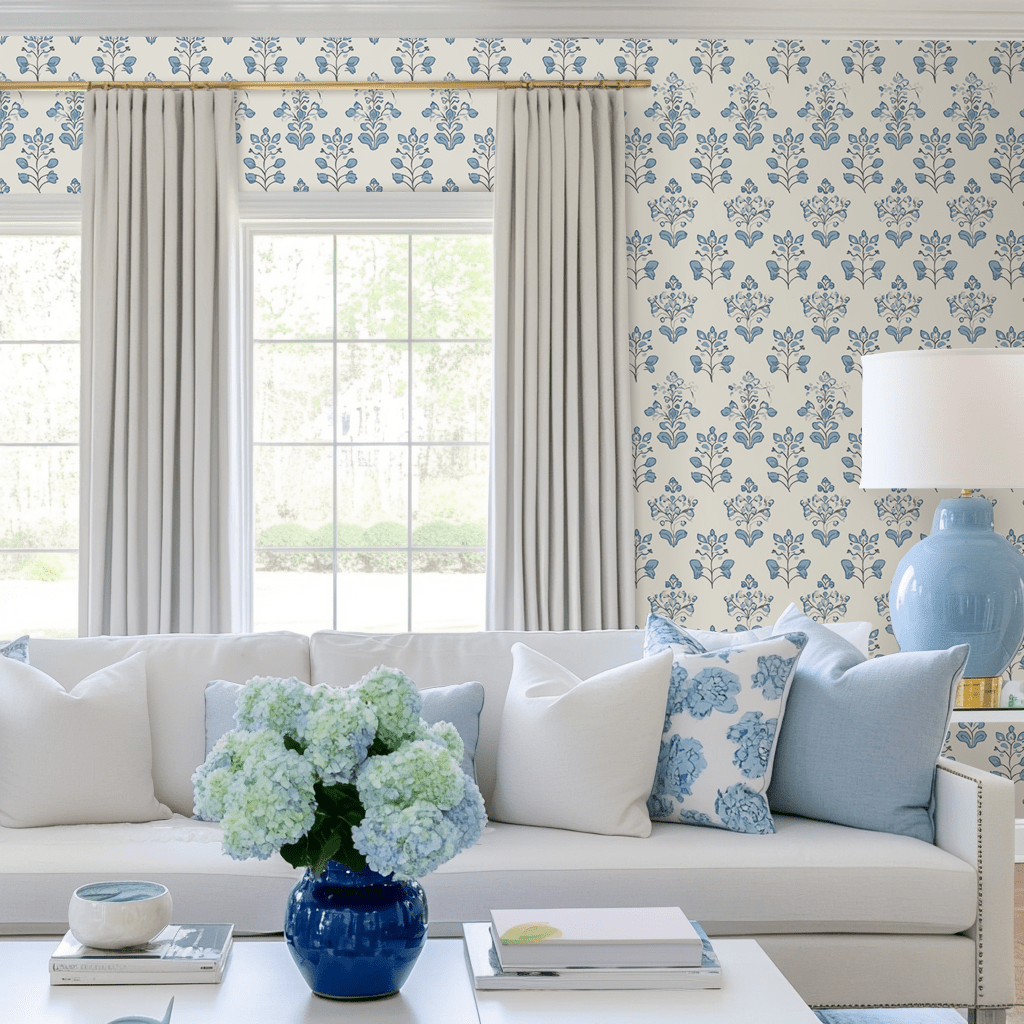 Capri Blue Wallpaper - Lemon Park