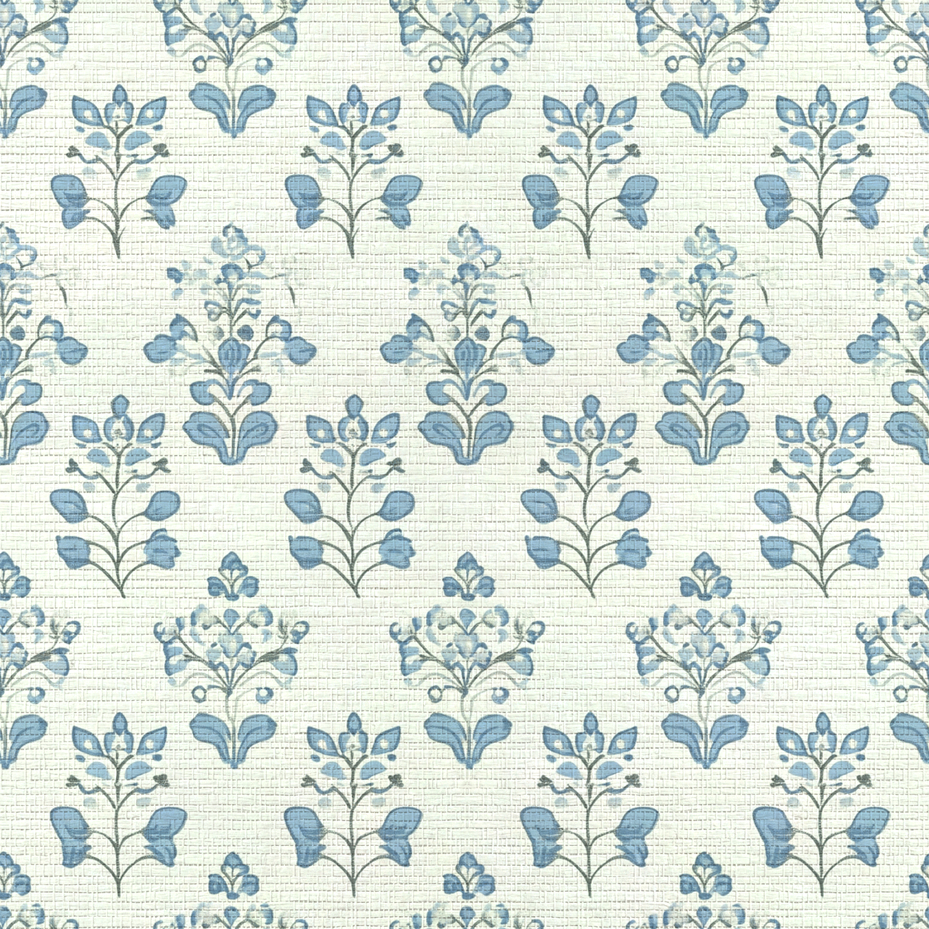 Capri Blue Faux Grasscloth Wallpaper