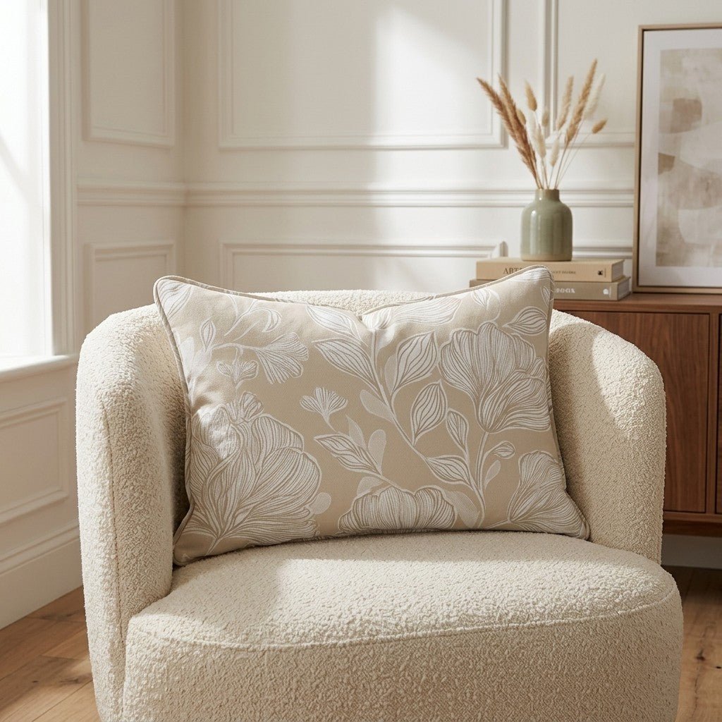 Caramel Threads Throw Pillow - Lemon Park