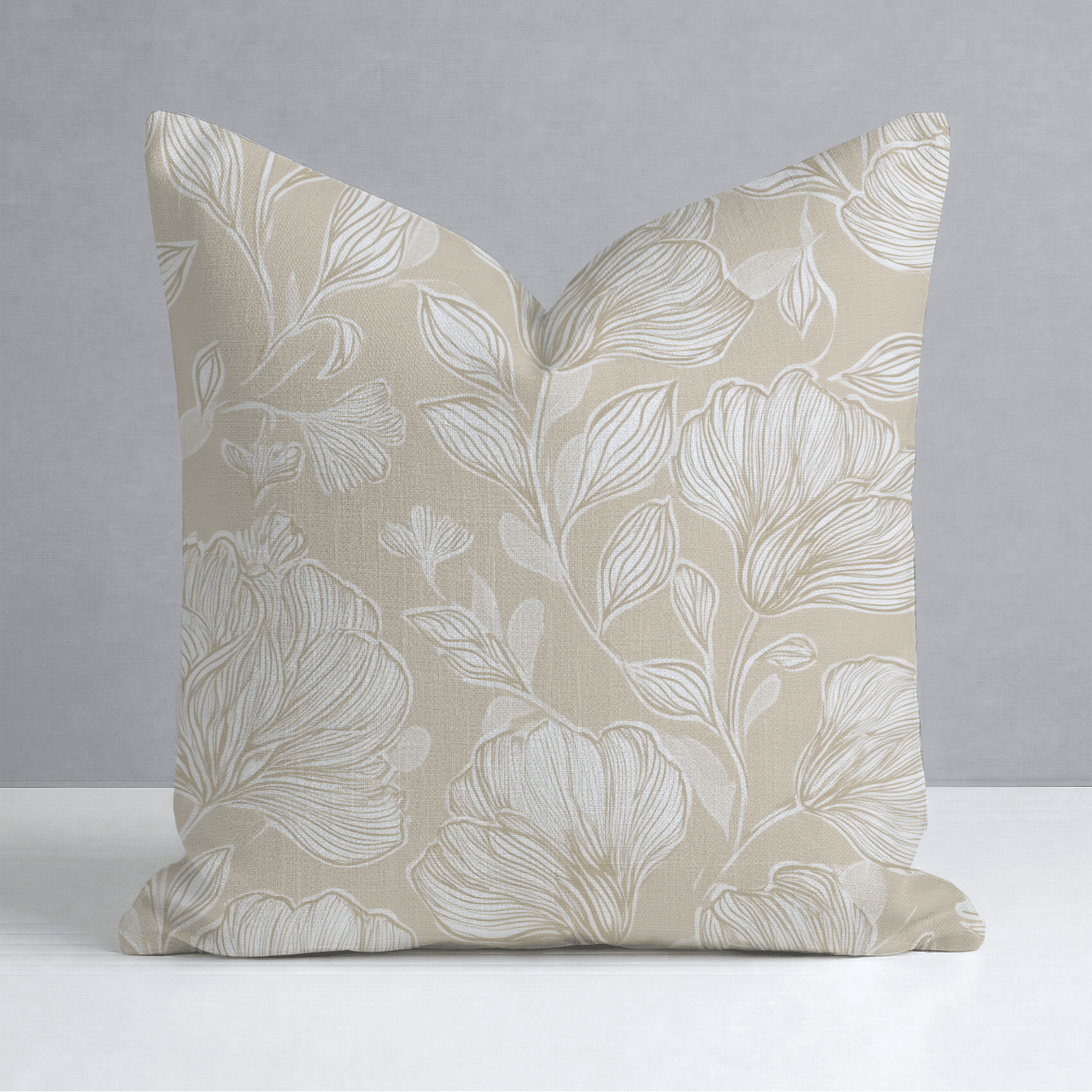 Caramel Threads Throw Pillow - Lemon Park