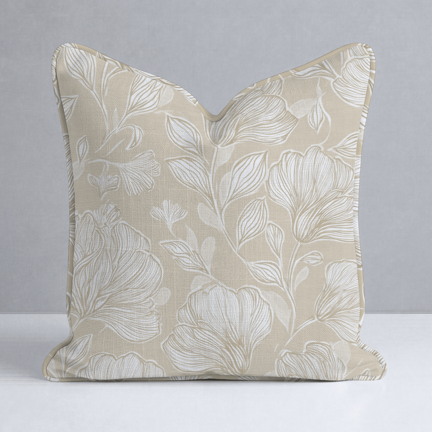 Caramel Threads Throw Pillow - Lemon Park