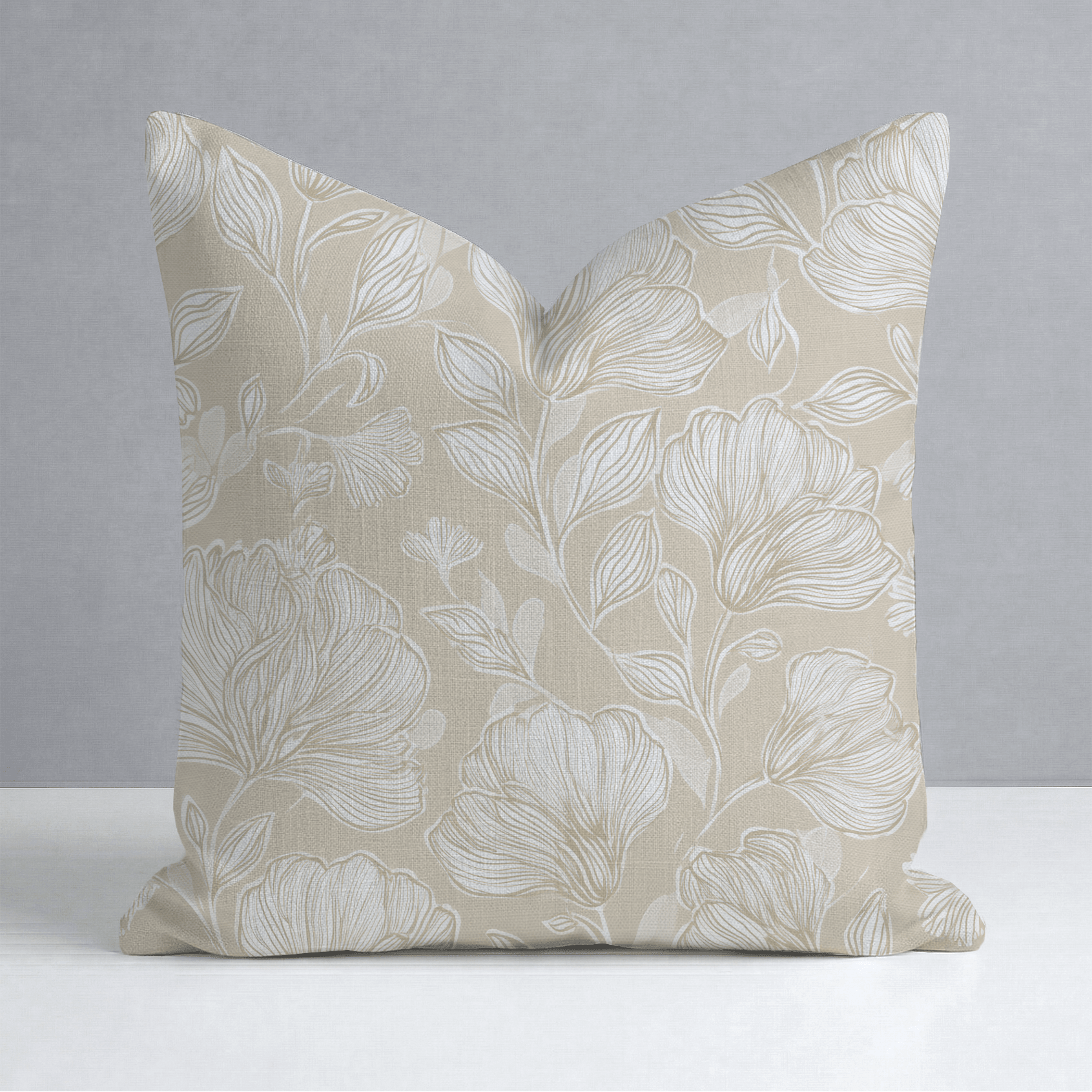 Caramel Threads Throw Pillow - Lemon Park