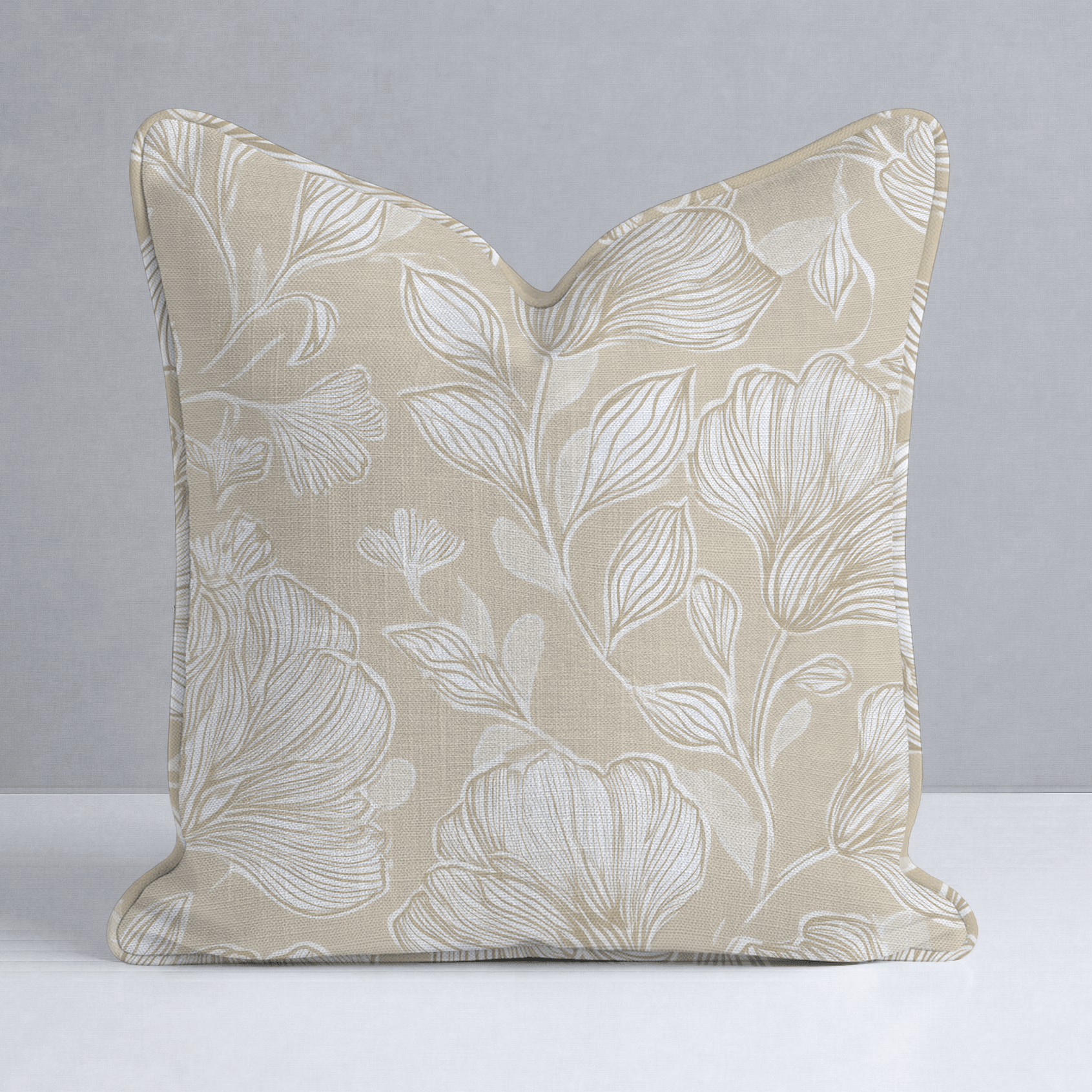 Caramel Threads Throw Pillow - Lemon Park