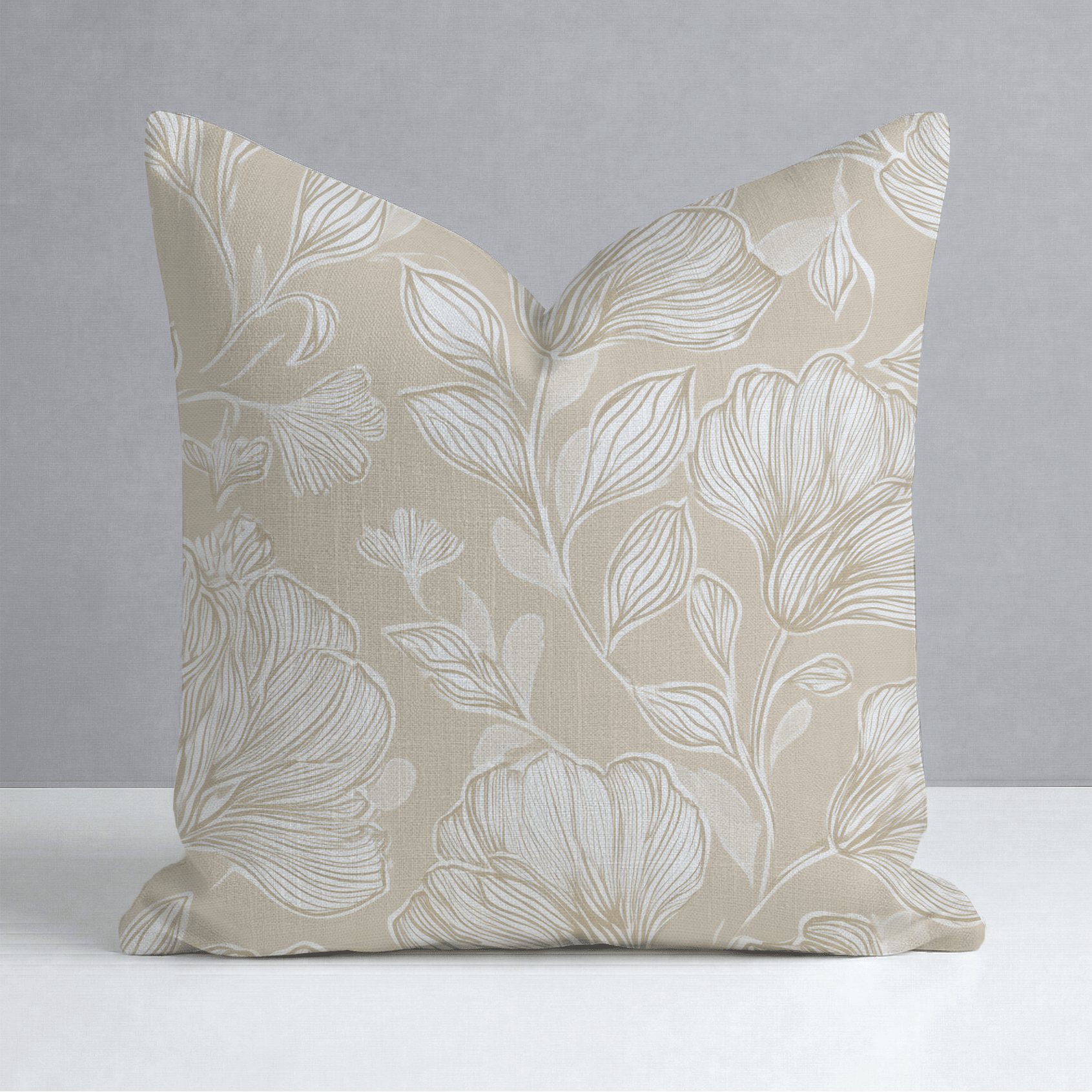 Caramel Threads Throw Pillow - Lemon Park