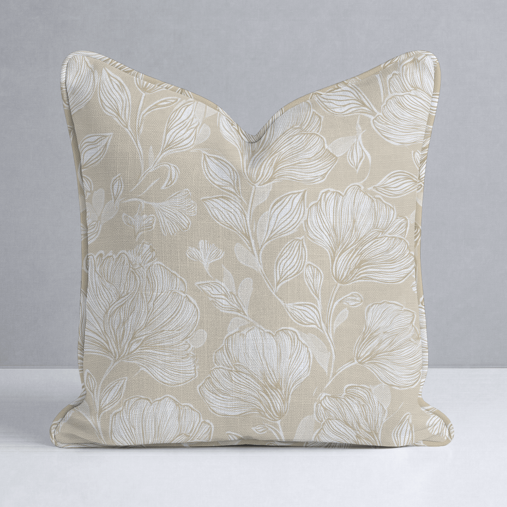 Caramel Threads Throw Pillow - Lemon Park