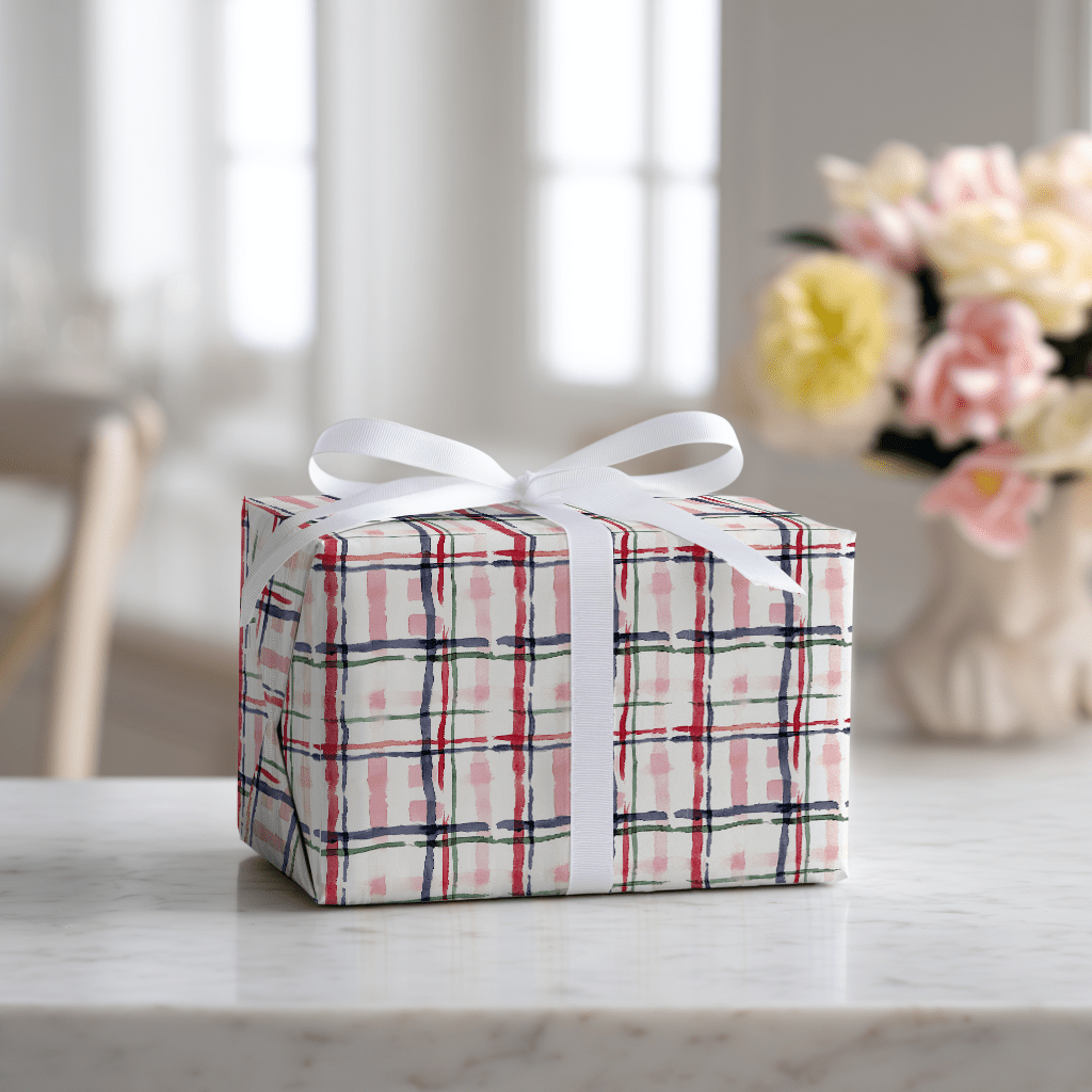 Cardigan Plaid - Wrapping Paper - Lemon Park