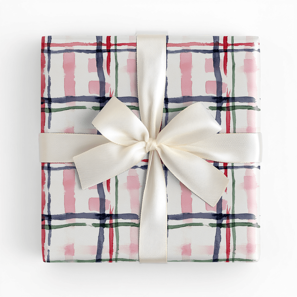Cardigan Plaid - Wrapping Paper - Lemon Park