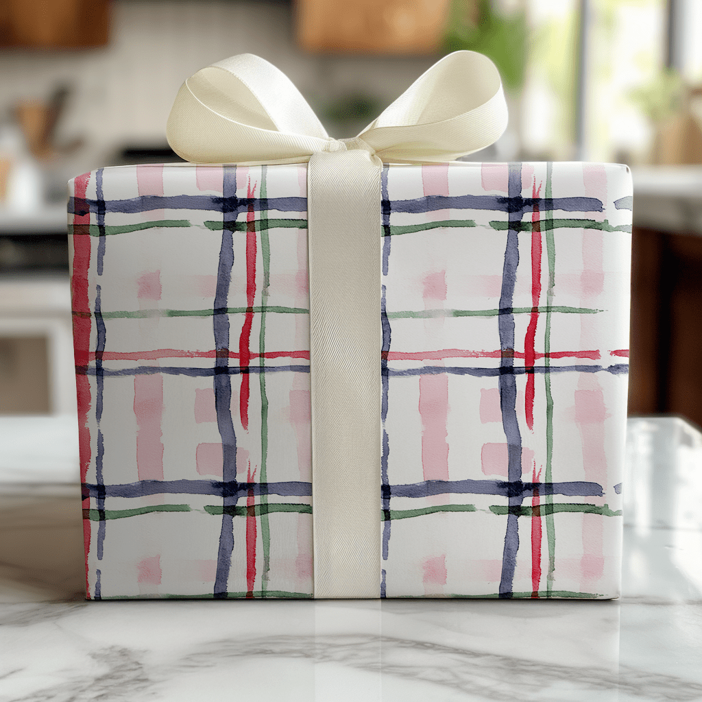 Cardigan Plaid - Wrapping Paper - Lemon Park