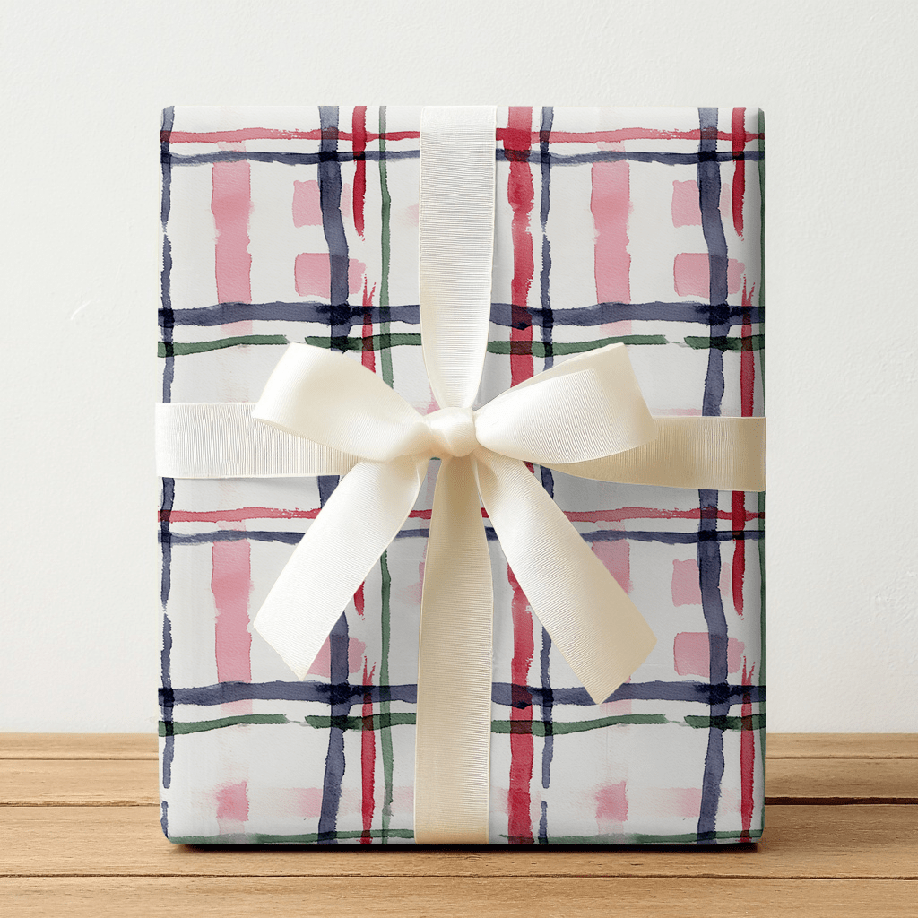Cardigan Plaid - Wrapping Paper - Lemon Park