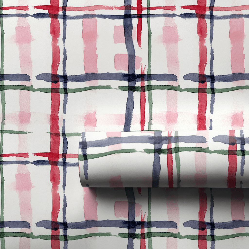 Cardigan Plaid - Wrapping Paper - Lemon Park