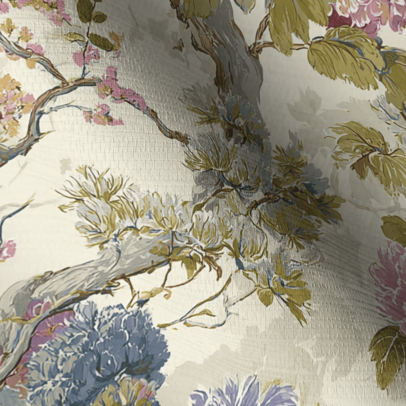 Carla Faux Grasscloth Wallpaper - Lemon Park