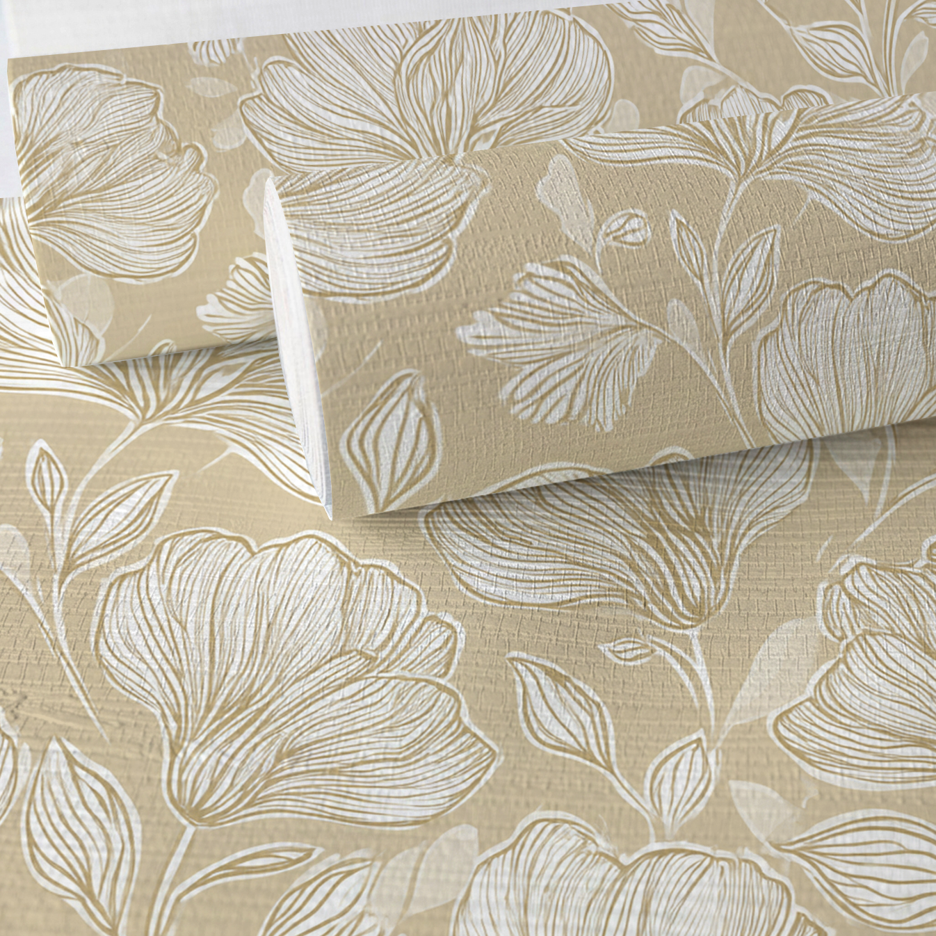 Caramel Threads Faux Grasscloth Wallpaper