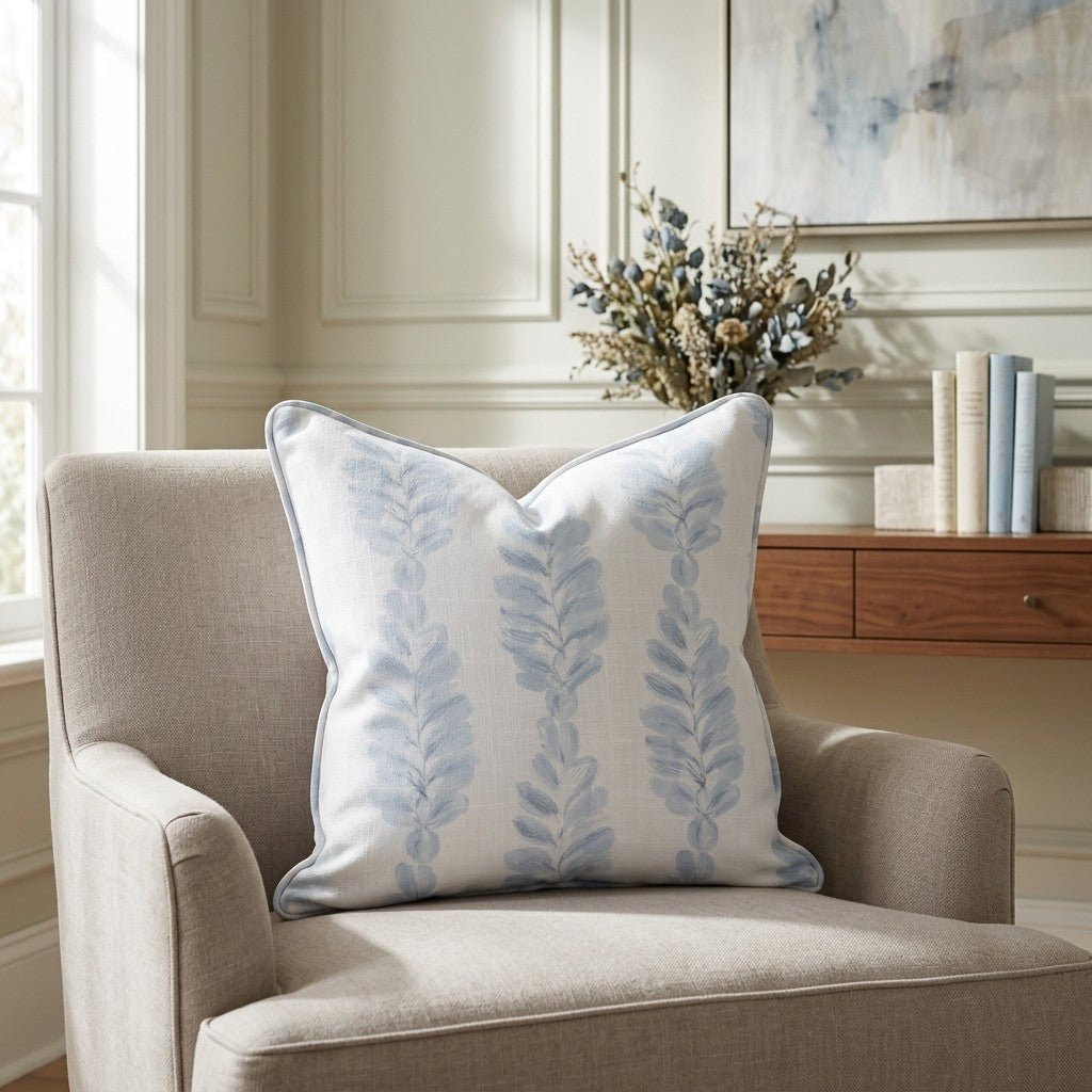 Carolina Ferns Throw Pillow - Lemon Park