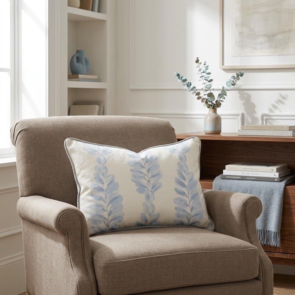 Carolina Ferns Throw Pillow - Lemon Park