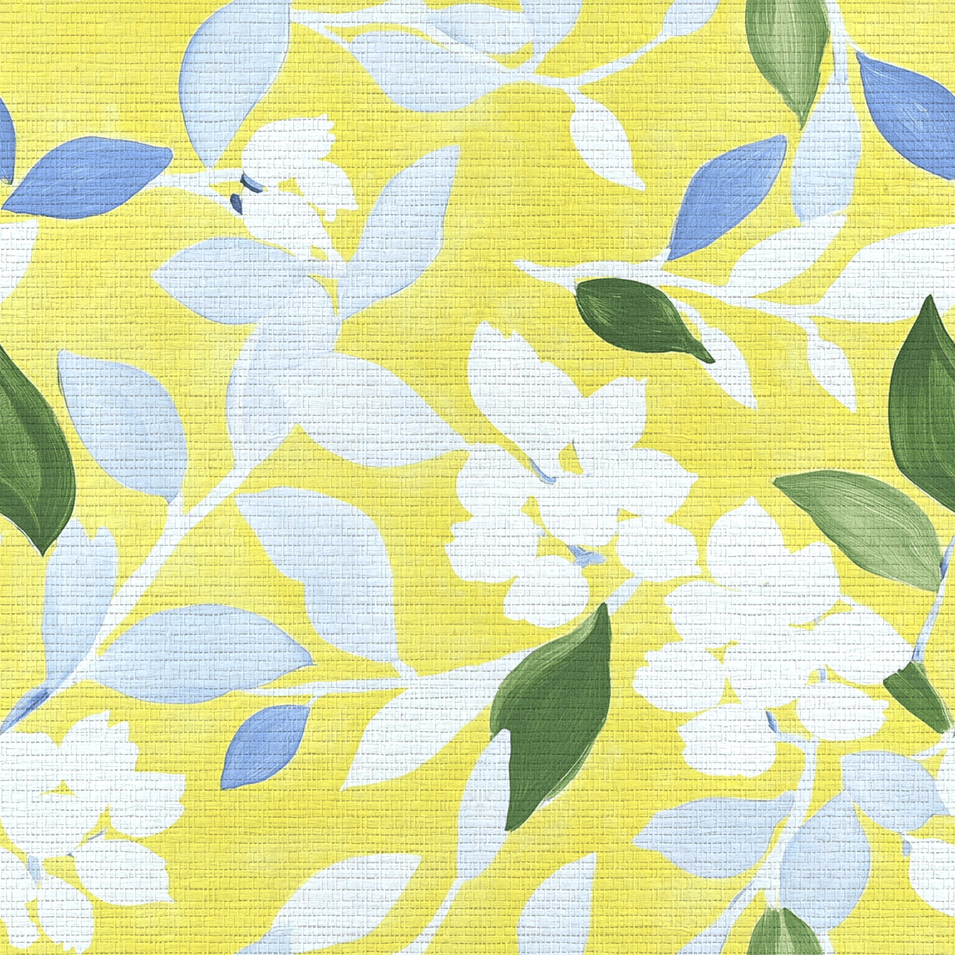 Carter Faux Grasscloth Wallpaper - Lemon Park