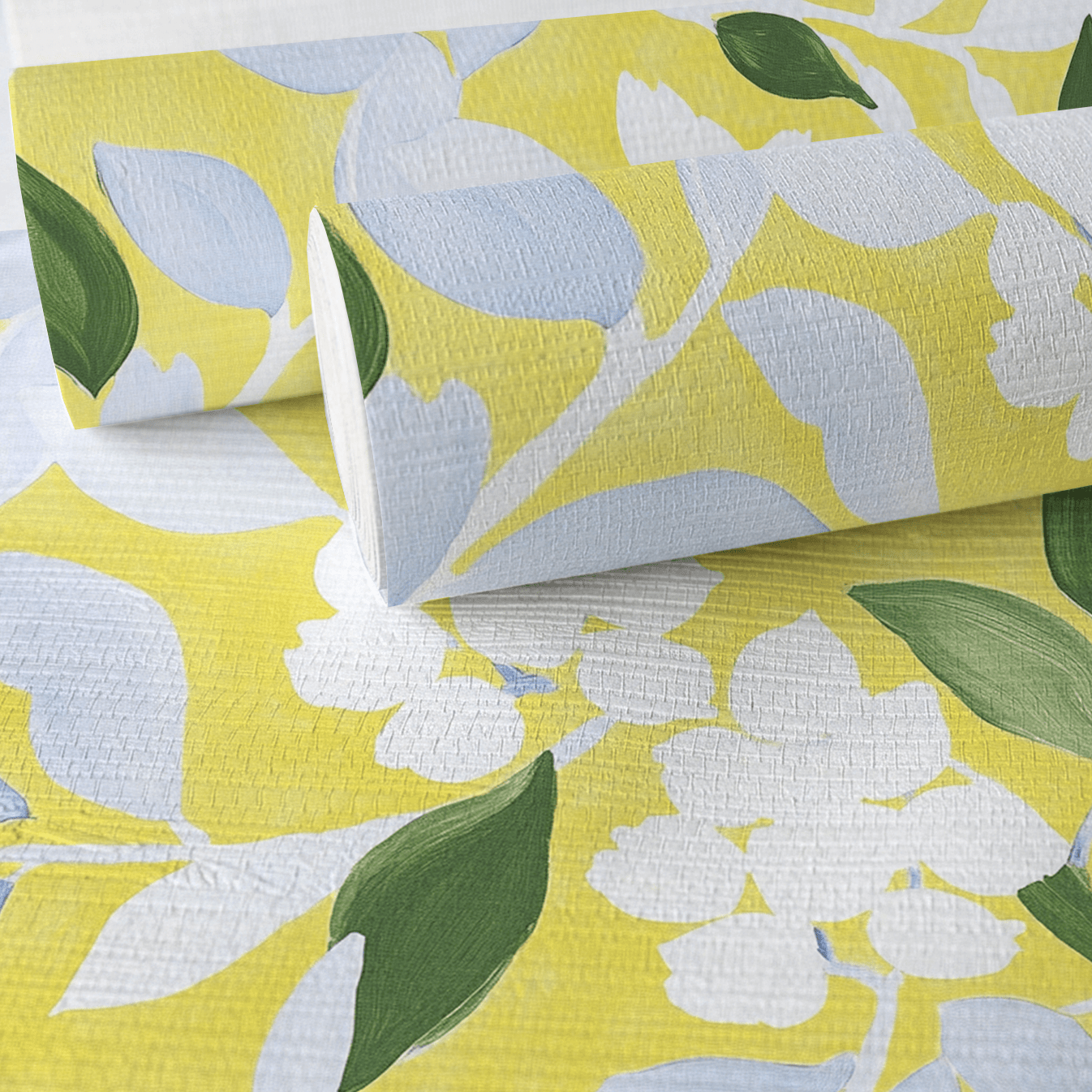 Carter Faux Grasscloth Wallpaper - Lemon Park
