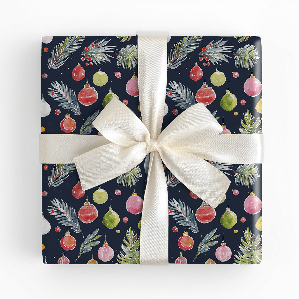 Carter Ornaments - Wrapping Paper - Lemon Park