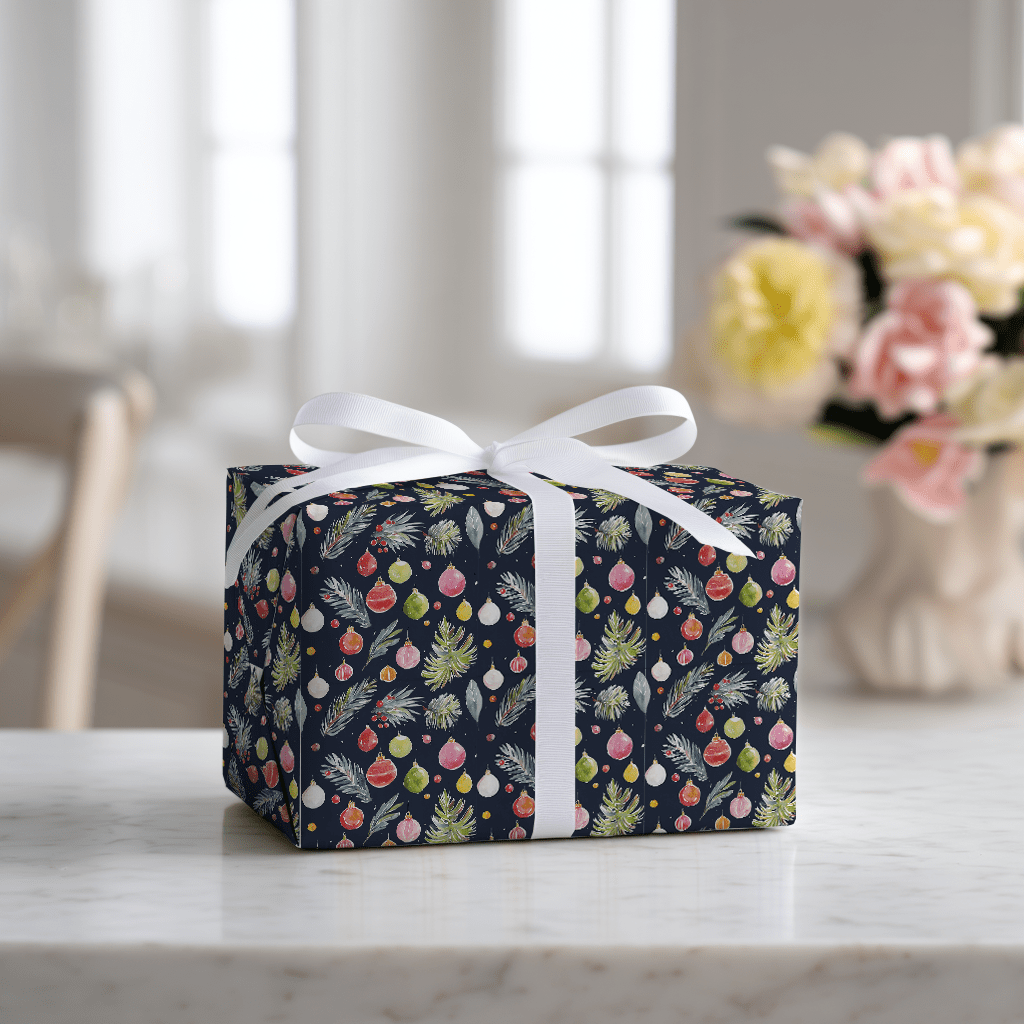 Carter Ornaments - Wrapping Paper - Lemon Park