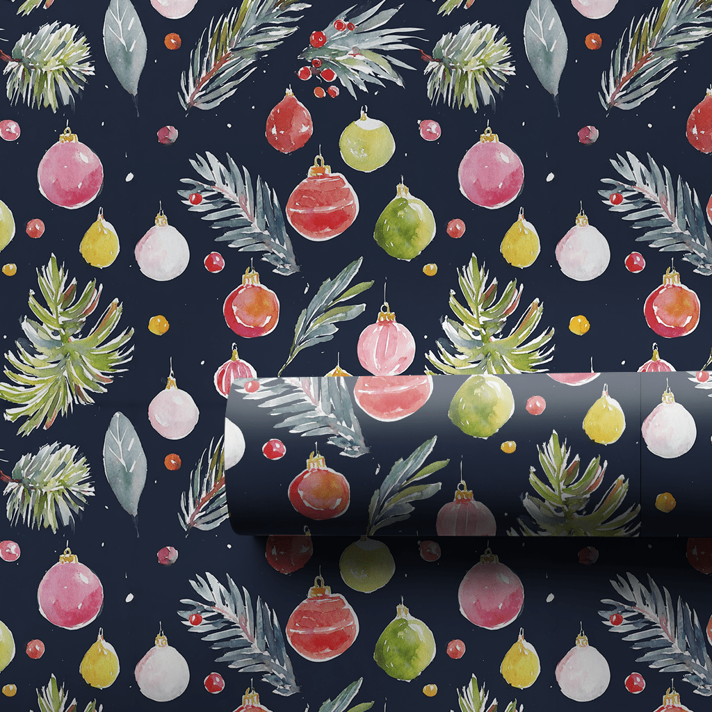 Carter Ornaments - Wrapping Paper - Lemon Park