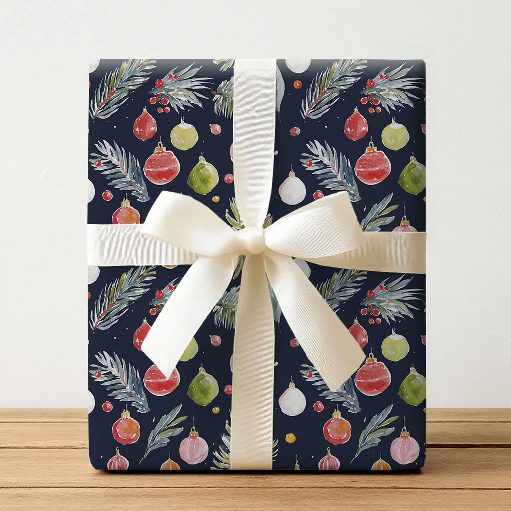 Carter Ornaments - Wrapping Paper - Lemon Park