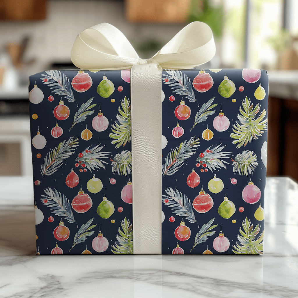 Carter Ornaments - Wrapping Paper - Lemon Park